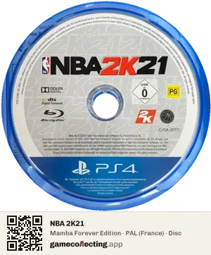 NBA 2K21 PlayStation 4, PAL disc