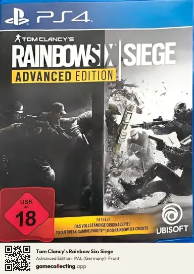Tom Clancy's Rainbow Six: Siege PlayStation 4, Germany box front