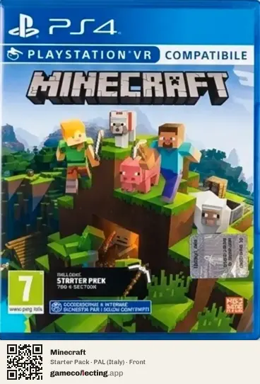 Minecraft PlayStation 4, Italy box front