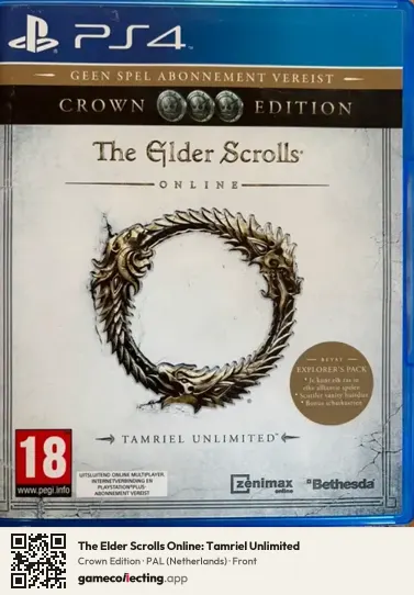 The Elder Scrolls Online: Tamriel Unlimited PlayStation 4, Netherlands box front