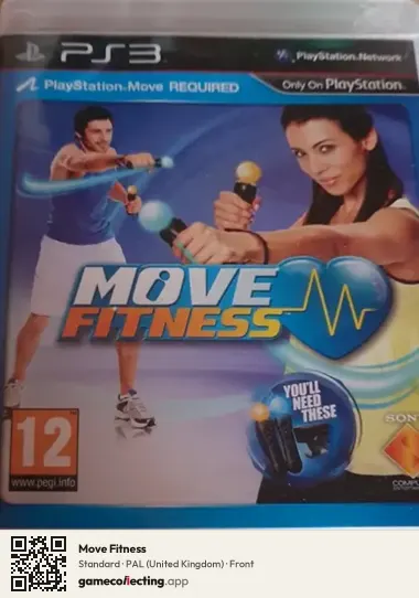 Move Fitness PlayStation 3, United Kingdom box front