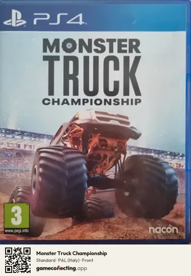 Monster Truck Championship PlayStation 4, Italy box front