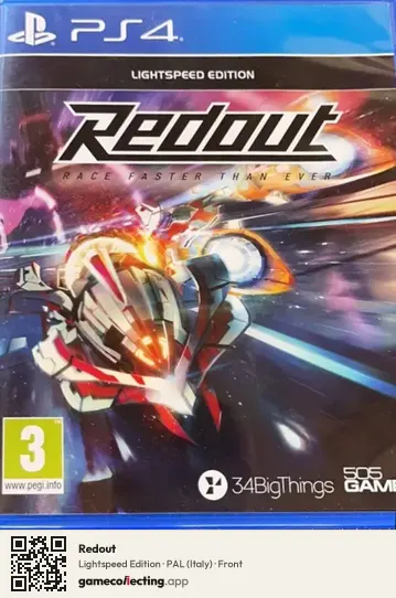 Redout PlayStation 4, Italy box front