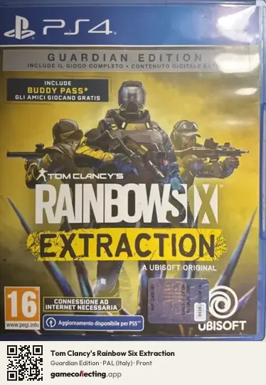 Tom Clancy's Rainbow Six Extraction PlayStation 4, Italy box front