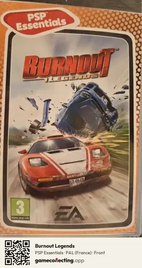 Burnout Legends PlayStation Portable, France box front