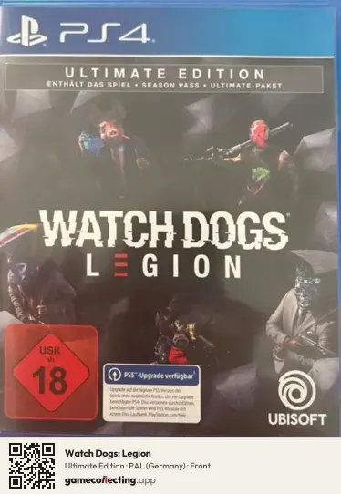 Watch Dogs: Legion PlayStation 4, Germany box front