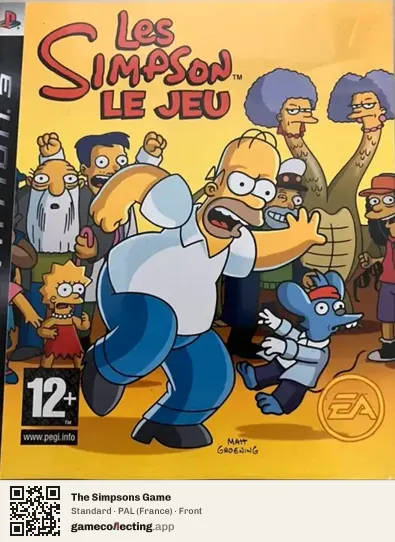 The Simpsons Game PlayStation 3, France box front