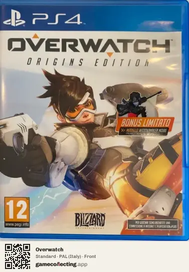 Overwatch PlayStation 4, Italy box front