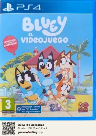 Bluey: The Videogame PlayStation 4, Spain box front