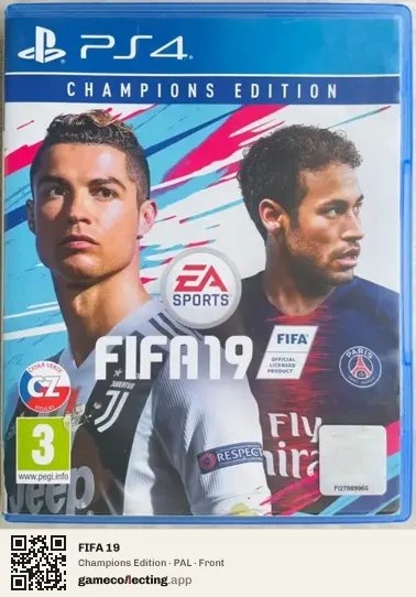 FIFA 19 PlayStation 4, PAL box front
