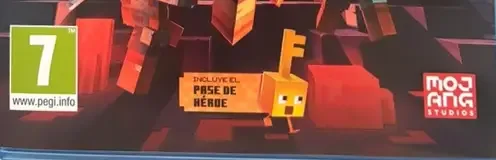 Minecraft Dungeons, the USK square on its front