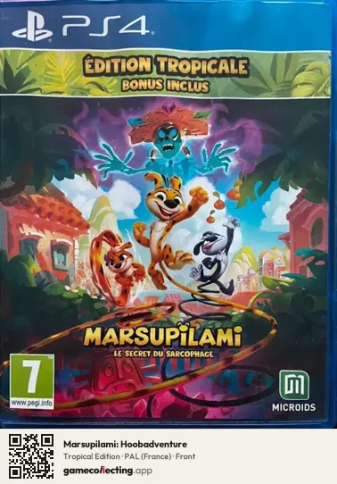 Marsupilami: Hoobadventure PlayStation 4, France box front