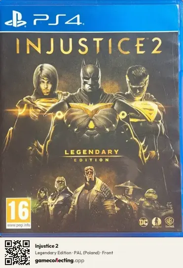 Injustice 2 PlayStation 4, Poland box front
