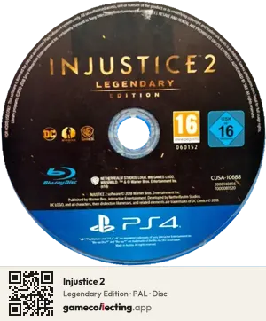 Injustice 2 PlayStation 4, PAL disc