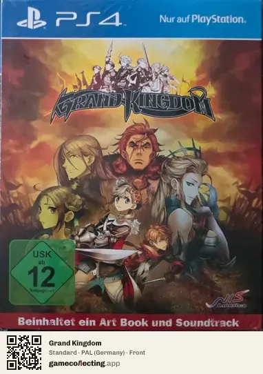 Grand Kingdom PlayStation 4, Germany box front