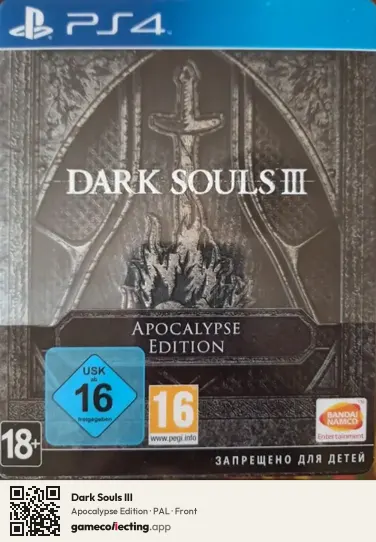 Dark Souls III PlayStation 4, PAL box front