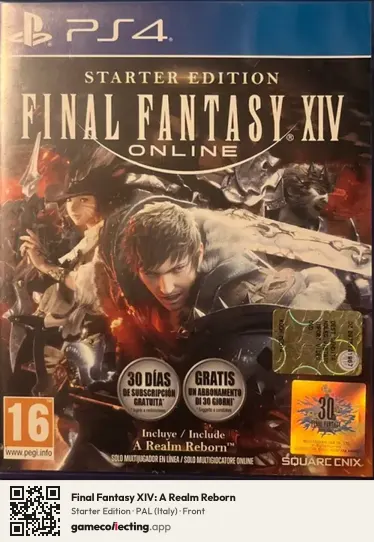 Final Fantasy XIV: A Realm Reborn PlayStation 4, Italy box front