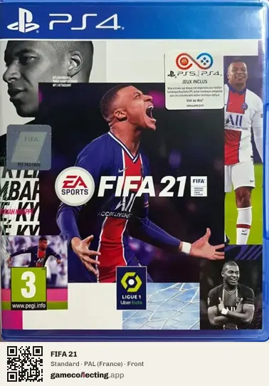 FIFA 21 PlayStation 4, France box front