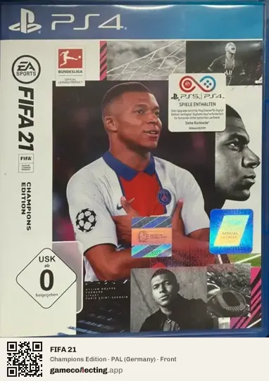 FIFA 21 PlayStation 4, Germany box front