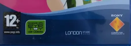 SingStar '90s, the PEGI square on its front