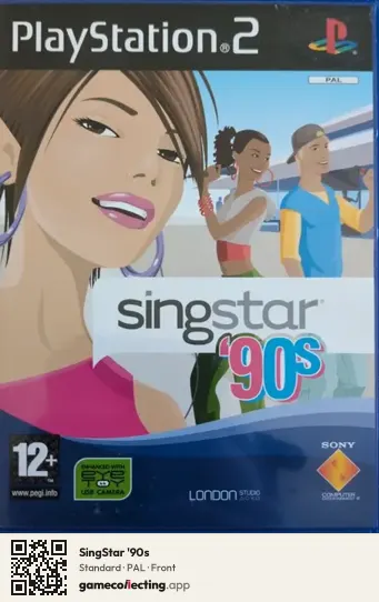 SingStar '90s PlayStation 2, PAL box front