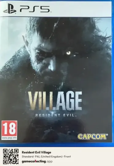 Resident Evil Village PlayStation 5, United Kingdom box front