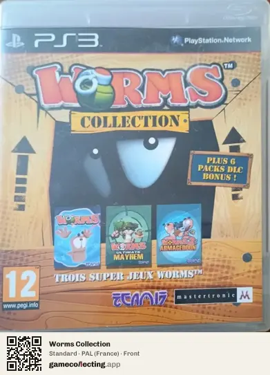 Worms Collection PlayStation 3, France box front