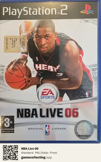NBA Live 06 PlayStation 2, Italy box front