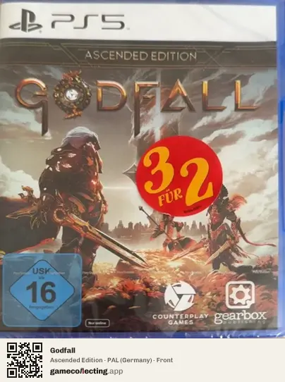 Godfall PlayStation 5, Germany box front