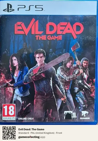 Evil Dead: The Game PlayStation 5, United Kingdom box front
