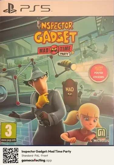 Inspector Gadget: Mad Time Party PlayStation 5, PAL box front