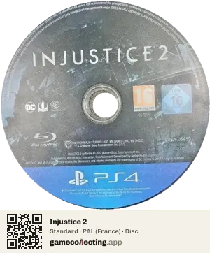 Injustice 2 PlayStation 4, PAL disc