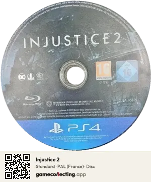 Injustice 2 PlayStation 4, PAL disc