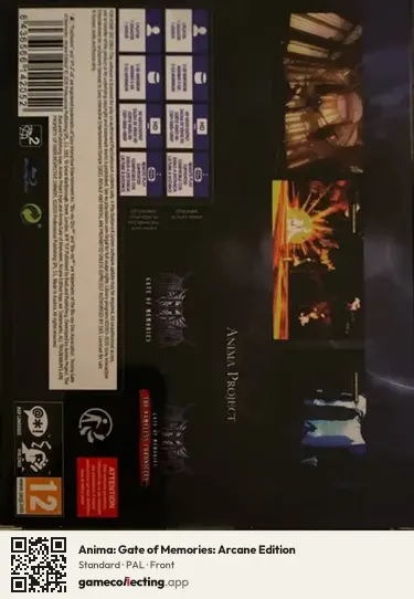 Anima: Gate of Memories: Arcane Edition PlayStation 4, PAL box front
