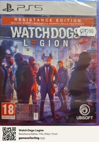 Watch Dogs: Legion PlayStation 5, Italy box front