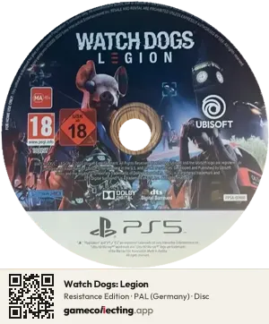 Watch Dogs: Legion PlayStation 5, PAL disc