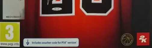 NBA 2K23, the PEGI square on its front