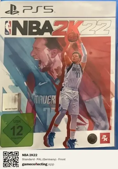 NBA 2K22 PlayStation 5, Germany box front