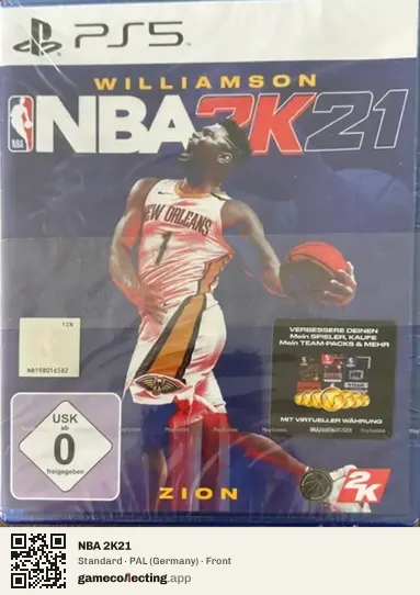 NBA 2K21 PlayStation 5, Germany box front
