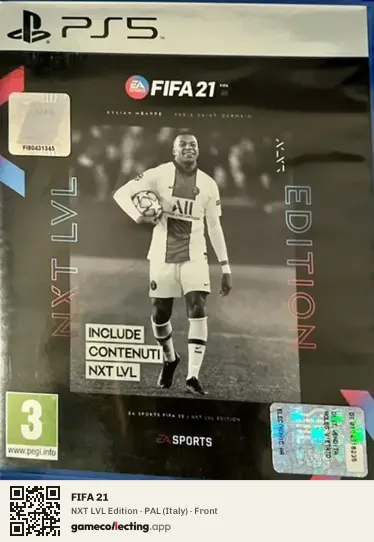 FIFA 21 PlayStation 5, Italy box front