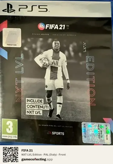 FIFA 21 PlayStation 5, Italy box front