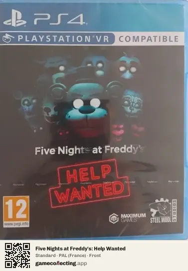 Five Nights at Freddy's: Help Wanted PlayStation 4, France box front