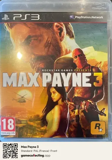 Max Payne 3 PlayStation 3, France box front