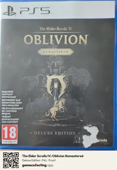 The Elder Scrolls IV: Oblivion Remastered PlayStation 5, PAL box front