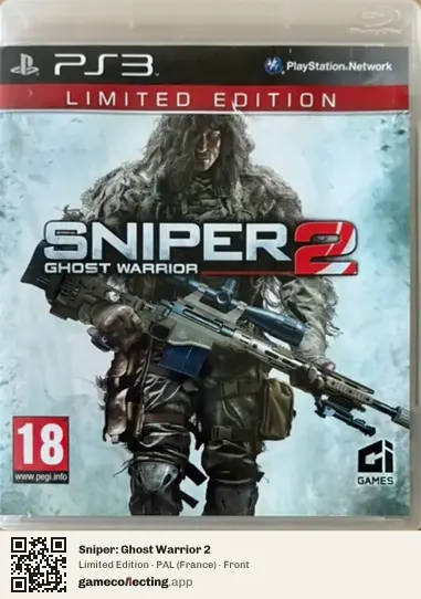 Sniper: Ghost Warrior 2 PlayStation 3, France box front