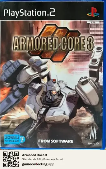 Armored Core 3 PlayStation 2, France box front