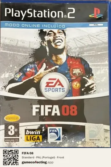 FIFA 08 PlayStation 2, Portugal box front