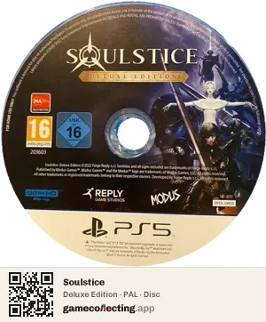 Soulstice PlayStation 5, PAL disc