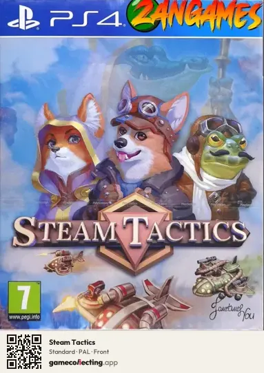 Steam Tactics PlayStation 4, PAL box front