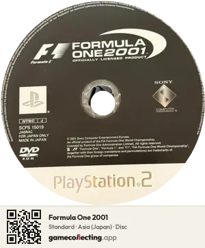 Formula One 2001 PlayStation 2, Asia disc
